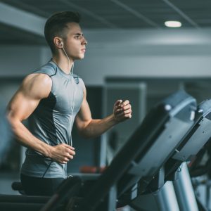 man at the gym