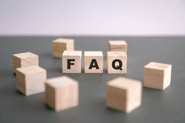 FAQ written on wooden blocks