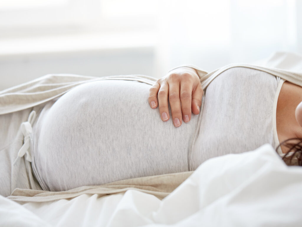 pregnant lady sleeping